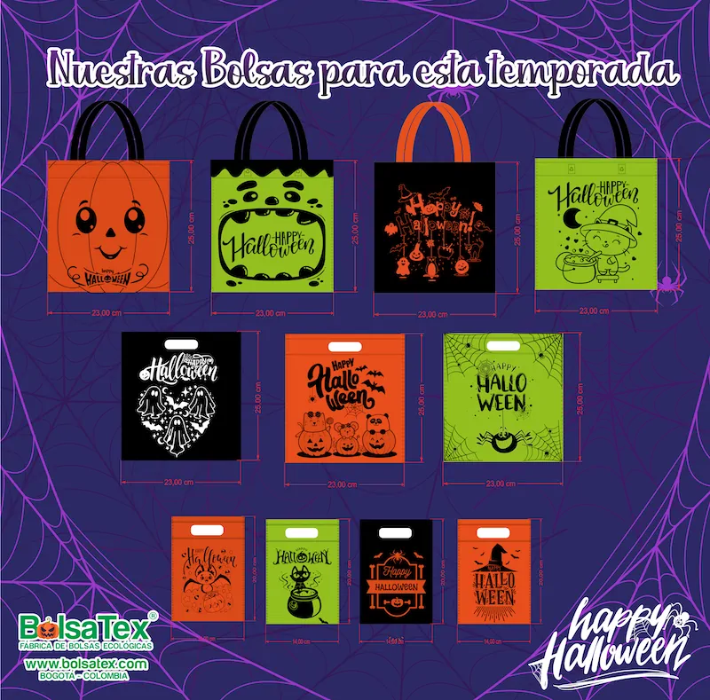 bolsas para halloween 2024 - dulces - día de los niños