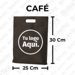 Bolsa troquel junior en cambrel personalizada color Café