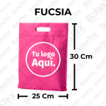 Bolsa troquel junior en cambrel personalizada color Fucsia