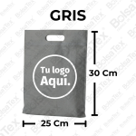 Bolsa troquel junior en cambrel personalizada color Gris