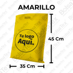 Bolsa troquelada jumbo en cambrel personalizada color amarillo