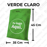 Bolsa troquelada jumbo en cambrel personalizada color verde claro