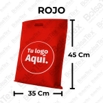 Bolsa troquelada jumbo en cambrel personalizada color vinotinto
