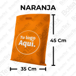 Bolsa troquelada jumbo en cambrel personalizada color naranja
