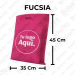 Bolsa troquelada jumbo en cambrel personalizada color fucsia