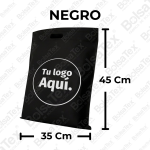 Bolsa troquelada jumbo en cambrel personalizada color negro