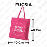Bolsa de manija sellada en cambrel personalizada color fucsia
