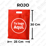 Bolsa troquel junior en cambrel personalizada color Rojo