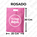 Bolsa troquel junior en cambrel personalizada color Rosado