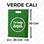 Bolsa troquel junior en cambrel personalizada color Verde Cali
