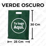 Bolsa troquel junior en cambrel personalizada color Verde Oscuro