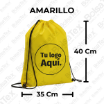 Tula deportiva en cambrel personalizada color amarillo