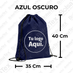 Tula deportiva en cambrel personalizada color azul oscuro