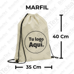Tula deportiva en cambrel personalizada color marfil