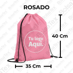 Tula deportiva en cambrel personalizada color rosado