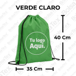 Tula deportiva en cambrel personalizada color verde claro