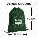 Tula deportiva en cambrel personalizada color verde oscuro