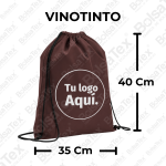 Tula deportiva en cambrel personalizada color vinotinto