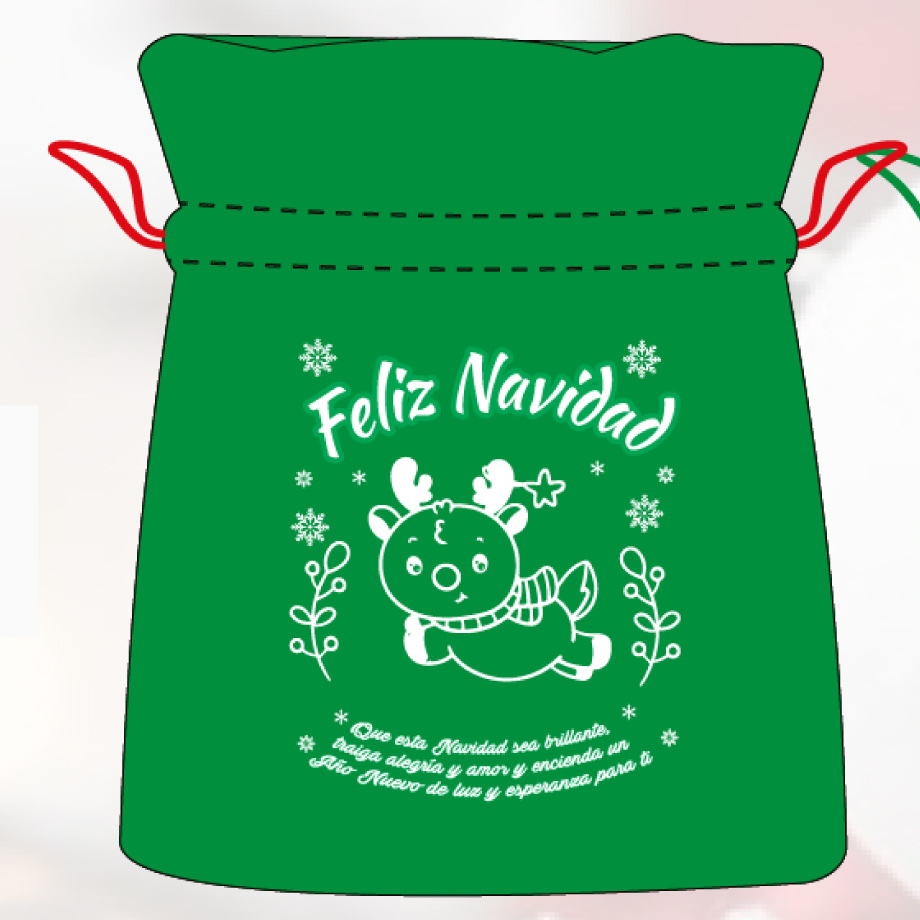 bolsa tula navideña