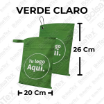 Bolsa ecológica para carro en cambrel personalizada color Verde Claro