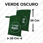 Bolsa ecológica para carro en cambrel personalizada color Verde Oscuro