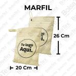Bolsa ecológica para carro en cambrel personalizada color Marfil