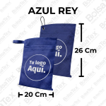 Bolsa ecológica para carro en cambrel personalizada color Azul Rey